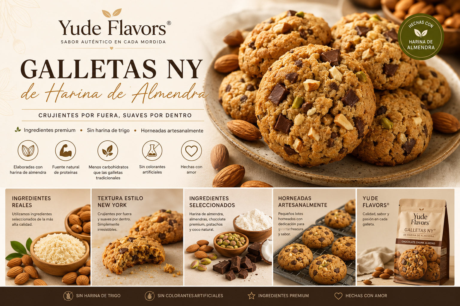 Galletas NY de Harina de Almendra