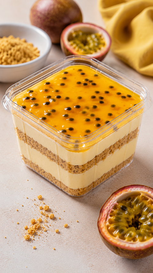 Cheesecake de Maracuyá — postre en capas